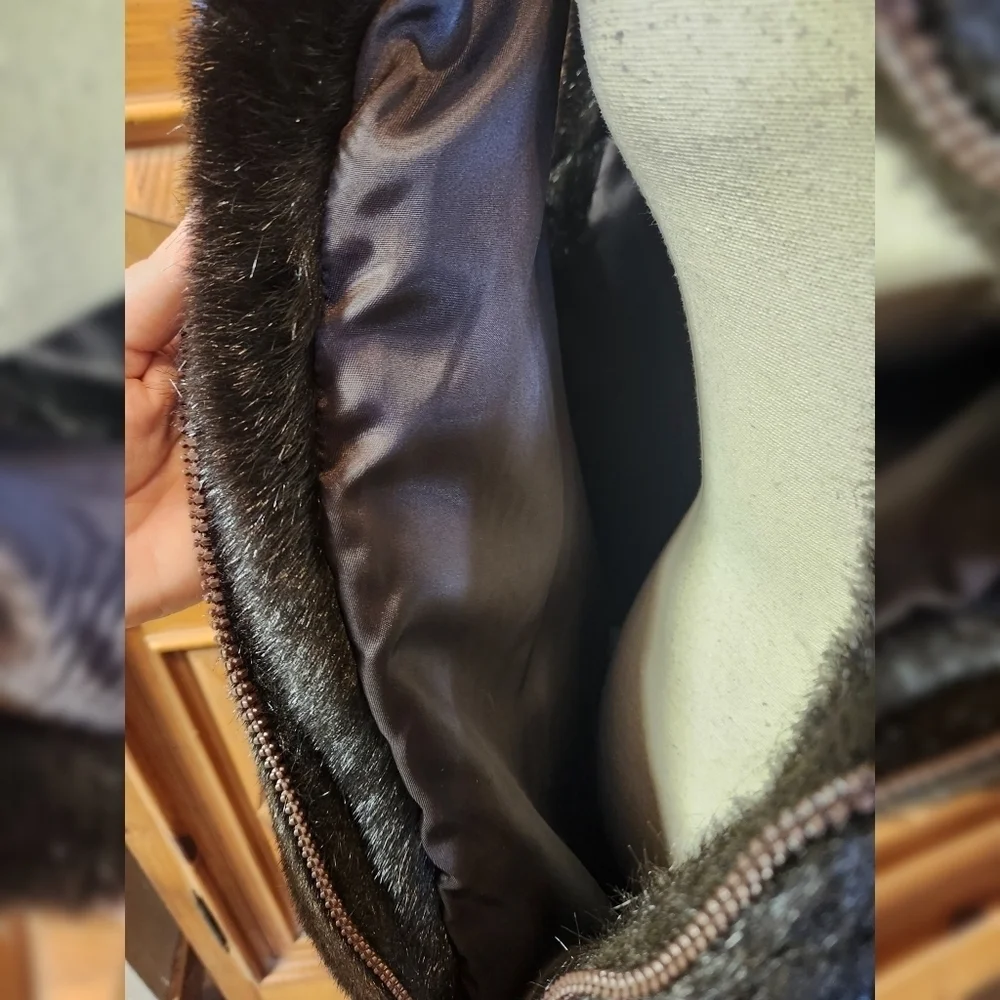 Vintage Nana Creation Faux Fur Vest Sz M - Picture 5 of 7